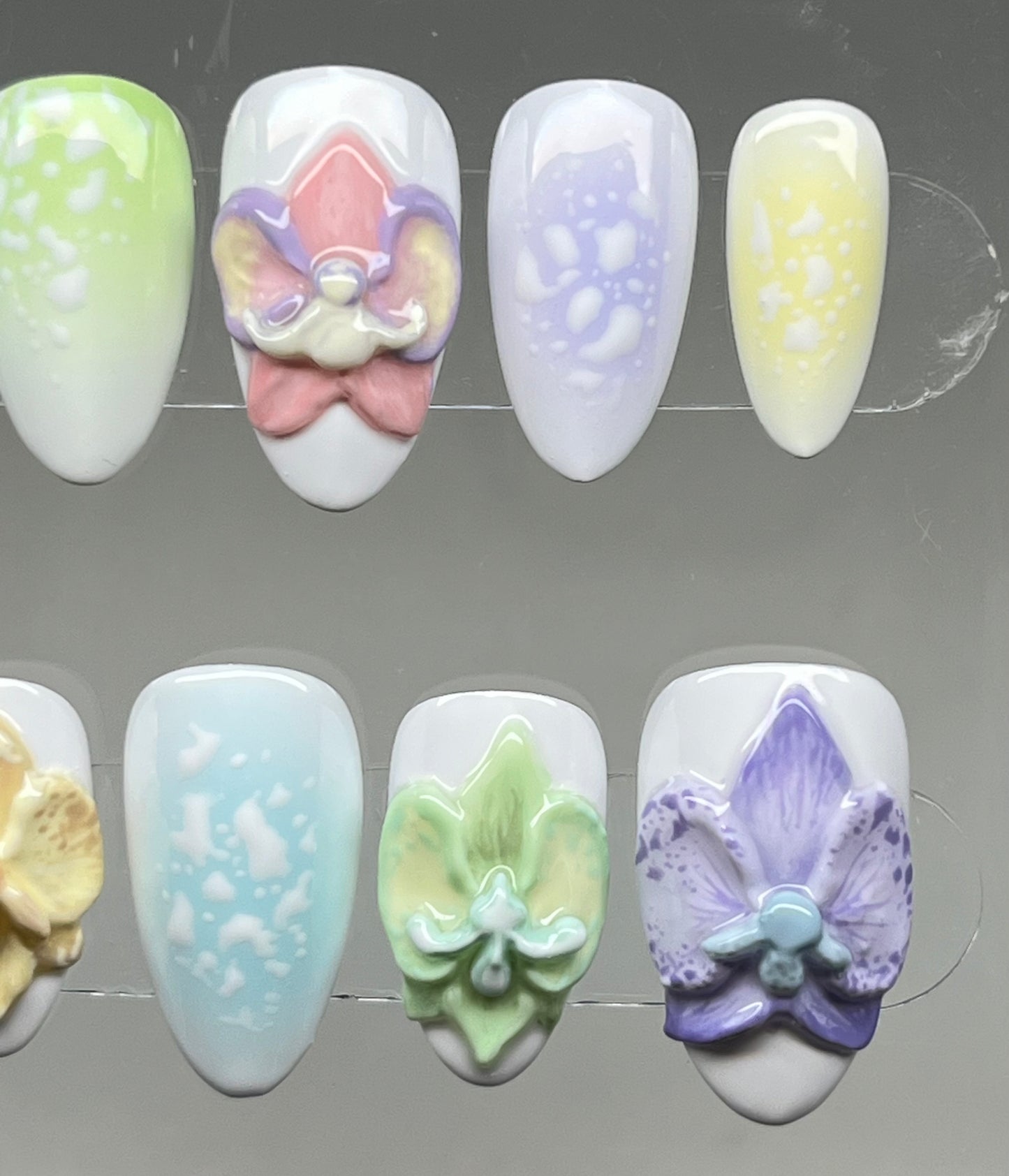 3D Pastel Orchids